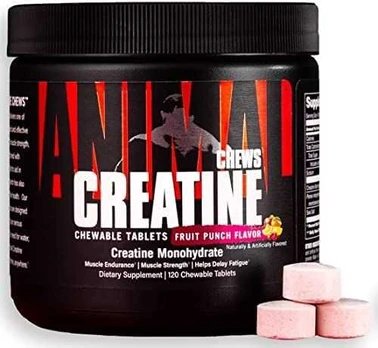 Universal Nutritions Universal Animal Creatine Chews 120 tabl. (Fruit punch skonis)