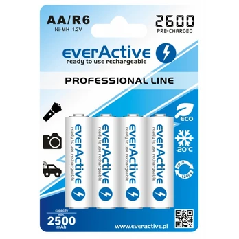 2600mAh AA akumuliatorius, 4 vnt.