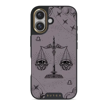 Libra - iPhone 16 Case, Elite Dark (MagSafe) / Gold / Purple