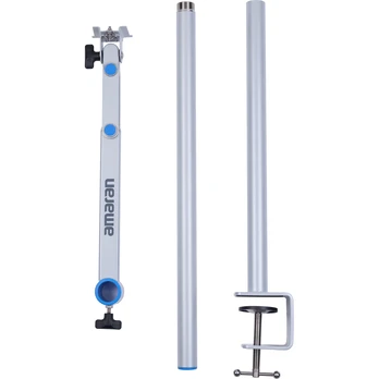 Amaran Verge Desk Clamp Stand Silver