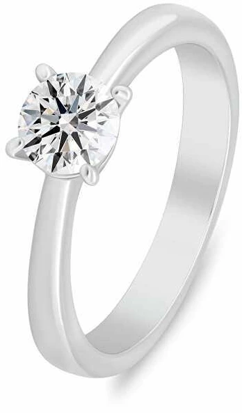 Brilio Silver Sidabrinis engagement ring with cubic zirconia RI157W