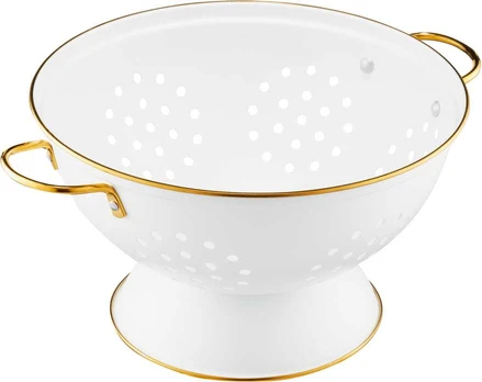 Durszlak su rączkami Royal 24 cm balta AMBITION