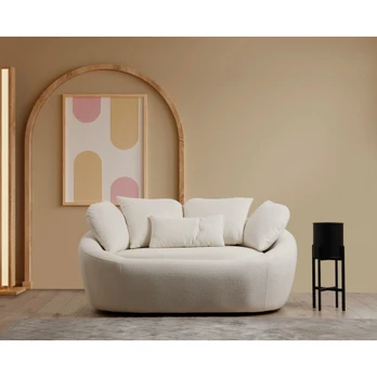 Dvivietė sofa Midye-Love Seat Kremas