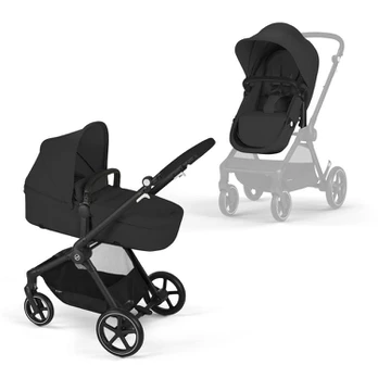 Cybex Eos Moon Black Vežimėlis 2 in 1
