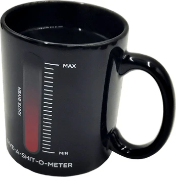 Mad Monkey - Tasse "Give a Shit" - mit Farbwechsel