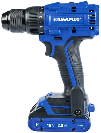 Suktuvas-gręžtuvas RawlPlug R-PDD18-70-M2; 18 V; 2x2,0 Ah akum.