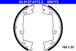 ATE 03.0137-0172.2 Brake shoe set