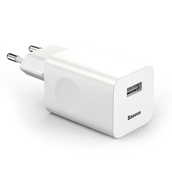 Įkroviklis Baseus Quick Charger 24W USB-A baltas CCALL-BX02