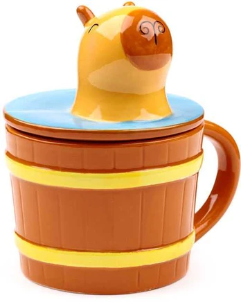 Puckator Capybara Mug With lid