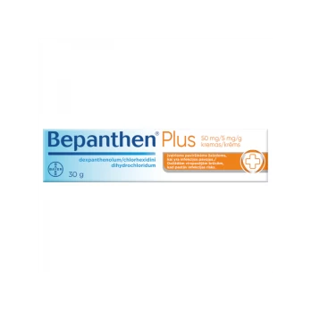 BEPANTHEN PLUS 50 mg/5 mg/g kremas 30 g