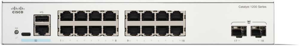 Šakotuvas Switch Cisco Catalyst 1200 (C1200-16T-2G-RF)