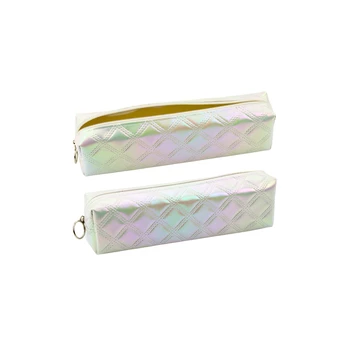 Lean Pieštukas Case School Organizer Embossed Pattern Pearl Baltas 21x6cm