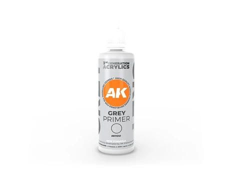 AK Interactive - Pilkas PRIMER – 3rd generation pilkas gruntas, 100ml, AK11241