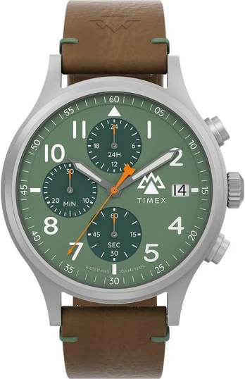 Timex laikrodis Tw2w16400, rudas, dirželis