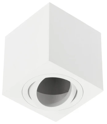 Lamp surface mounted AVEIRO BIS, IP20, square, baltas