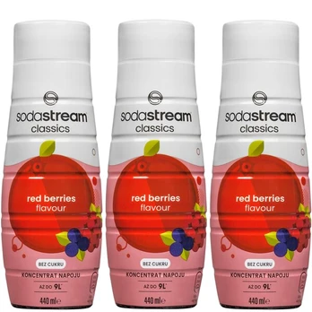 3x "SodaStream Red Berries Zero" sirupas 440ml