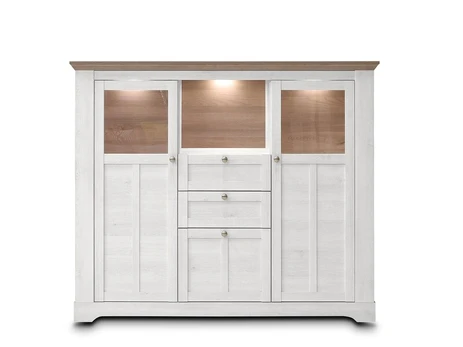 Vitrina Forte Aletta TIQV431B, balta