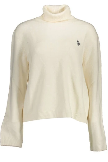 Megztinis moterims U.S. Polo, baltas, XL