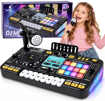 Jokomisiada MIXER DJ Controller Illuminated console for children + microphone ZA6303