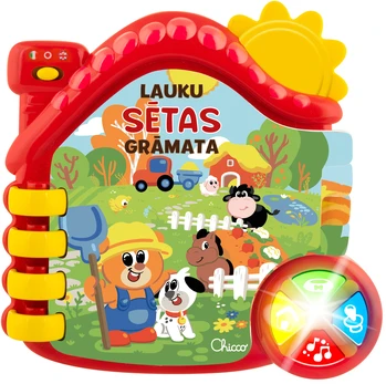 CHICCO interactive book Farm (in Latvian lang.)