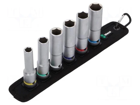 Key set | hex socket,socket spanner | Pcs: 6 | Mounting: 1/2" | 83mm