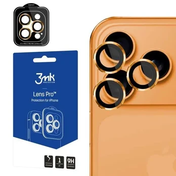 Apple iPhone 17 Pro /17 Pro Max- 3mk Lens Protection Pro Oranžinis