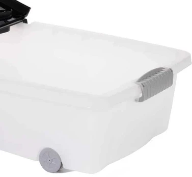 Storage Solutions Sandėliavimo konteineris ant ratukų, iš perdirbto plastiko, 32 l