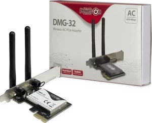Inter-Tech Wi-Fi 5 PCIe Adapteris DMG-32 2dBi Antenne 650Mbps retail