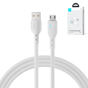 USB cable - micro USB 2.4A 2m Joyroom S-UM018A13 - white