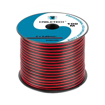 Cabletech Kolonėlių kabelis CCA 0.50mm 100m