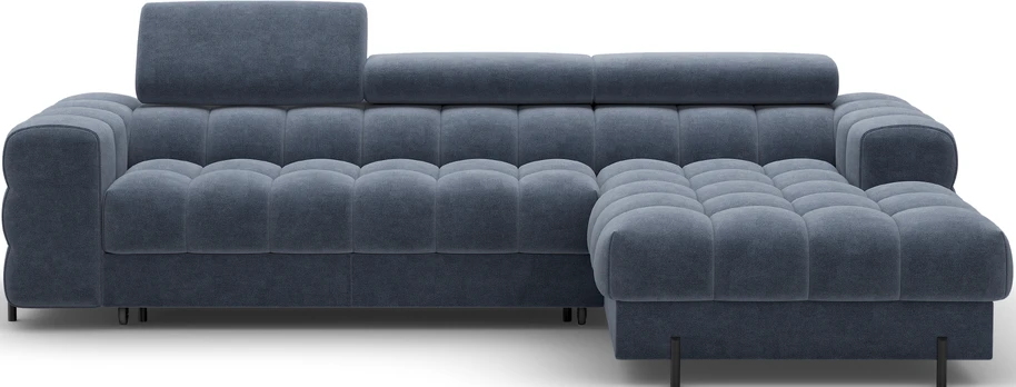 Kampinė sofa Felro, Mėlyna