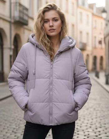 Rožinės spalvos moteriška striukė Alin
