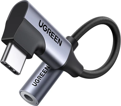 Adapteris USB C kampinis kištukas - 3.5mm stereo lizdas CM991 UGREEN