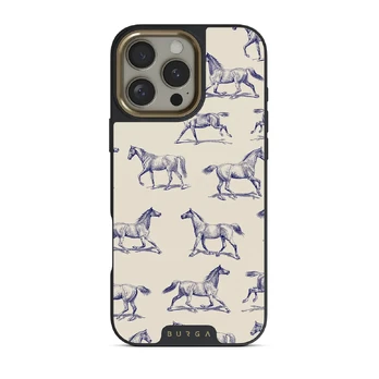 Derby Race - iPhone 16 Pro Max Case, Elite Dark (MagSafe) / Gold