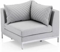 Modulinės sofos elementas Kettler Ego Modular Corner Part, pilka, 96 x 96 cm x 70 cm kaina