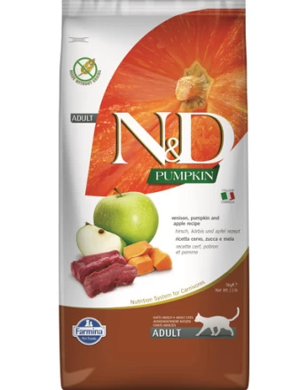 FARMINA N&amp;D Pumpkin Cat Vension &amp; Apple 5 kg