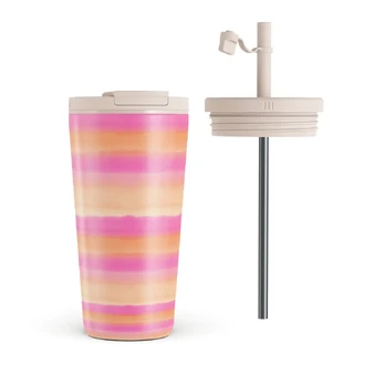 Sun Lover - Travel Mug, 500 ml / Flap & Straw Set