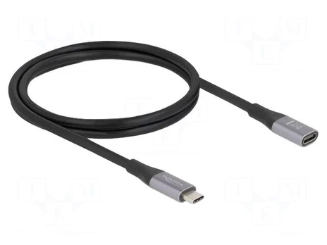 Cable | bidirectional | USB C socket,USB C plug | gold-plated | 1m