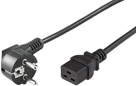 MicroConnect maitinimo laidas CEE 7/7 - C19 1,8m