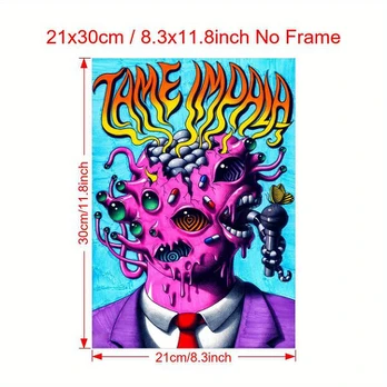Drobės plakatas, 21,08*29,97cm be rėmelių