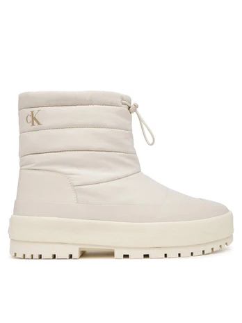 Sniego batai Calvin Klein Vulc Flatform Snowboot Nyl HW0HW03245 Kreminė
