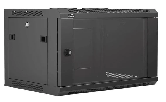 CAYMON Rack cabinet 19" 6 units - 450mm (D), juodas