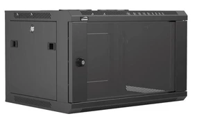CAYMON Rack cabinet 19" 6 units - 450mm (D), juodas kaina