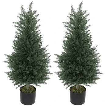 Dirbtinis augalas kiparisas, 2 vnt, Ø40 × 90 cm