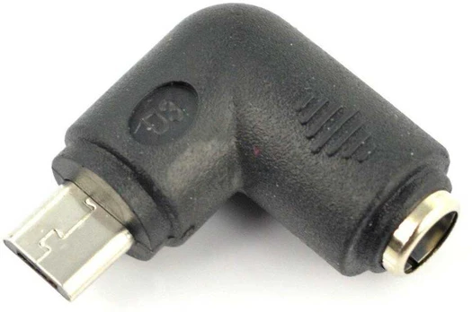 Oem Kampinis adapterio lizdas 5.5x2.1mm - microUSB kištukas