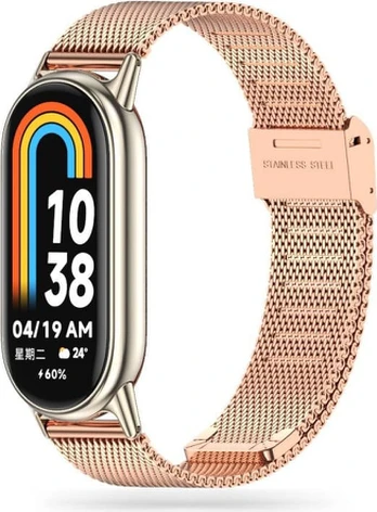 Tech-Protect watch strap MilaneseBand Xiaomi Smart Band 8, rose gold