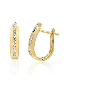 Auksiniai auskarai moterims Diamond Sky "Artemis"