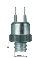 temperatūros jungiklis, radiatoriaus ventiliatorius MAHLE TSW 15D