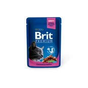 Brit Premium Chicken-Turkey drėgnas maistas katėms, 100 g kaina