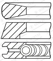 GOETZE 08-854700-00 Piston rings set